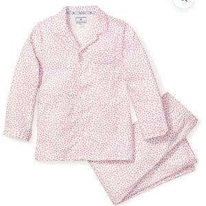 Petite Plume Floral Pink and White Kids Pajamas